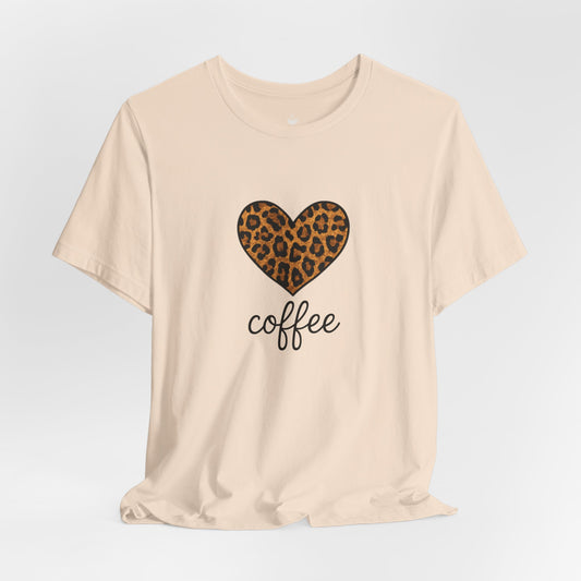 Leopard Print Heart Coffee