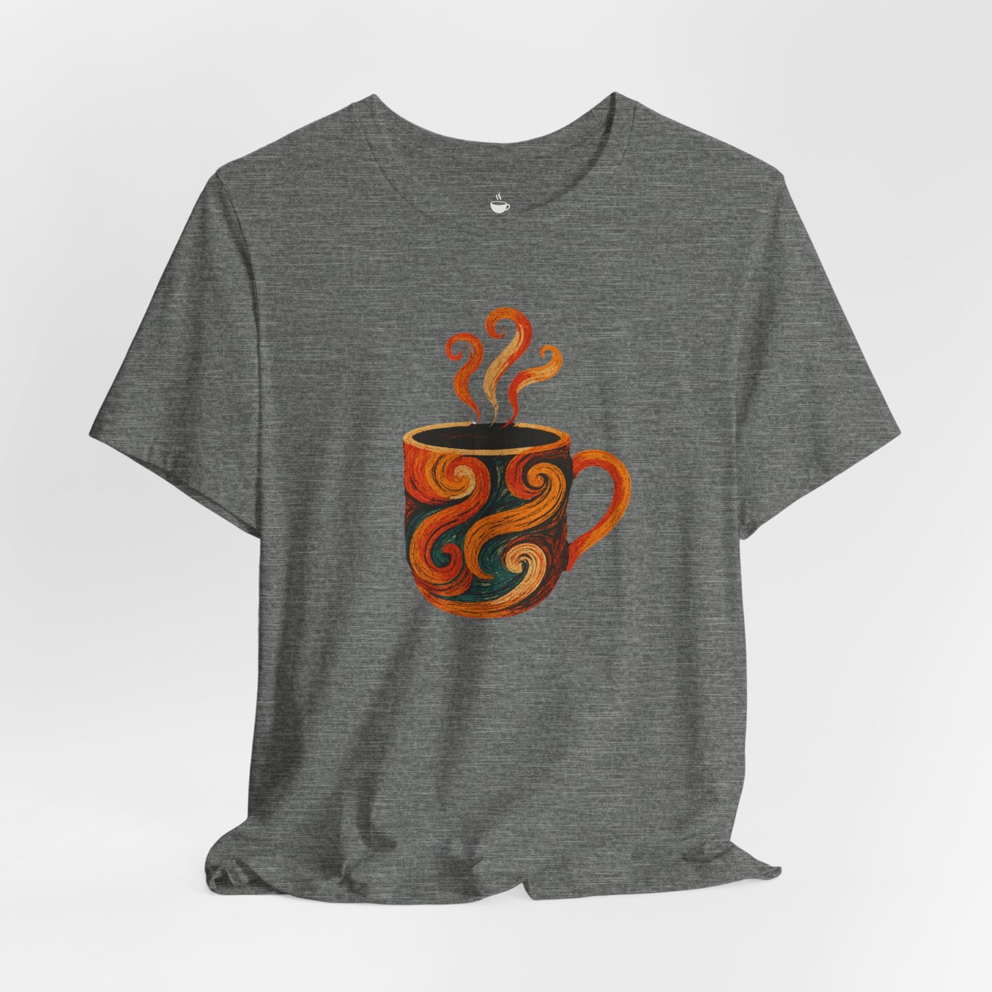 Autumn Colored Swirl Coffee Cup