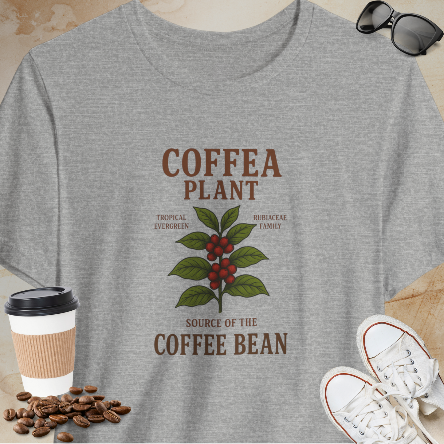 Coffea Plant Source of the Coffee Bean T-shirt