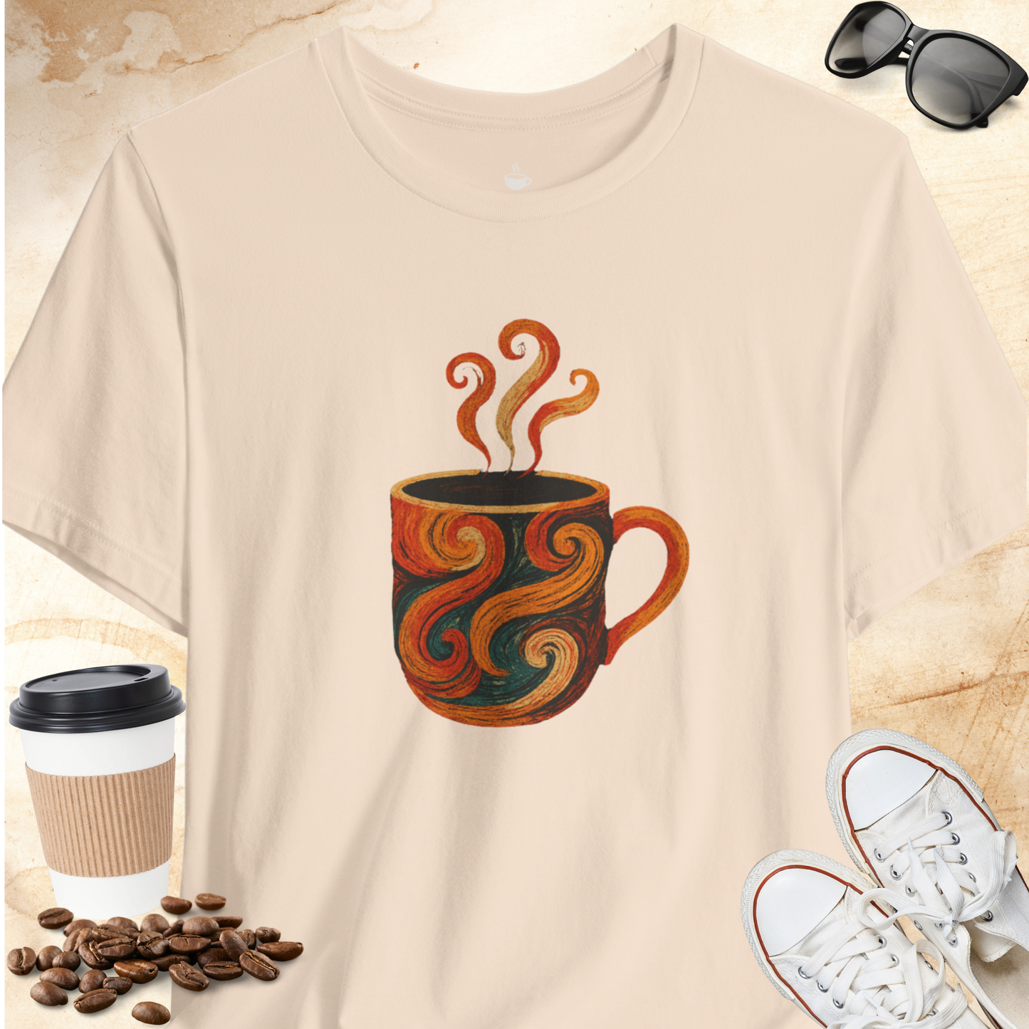 Autumn Colored Swirl T-shirt