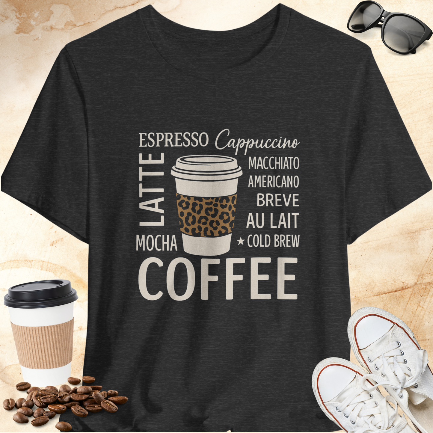 Coffee by All Names T-shirt