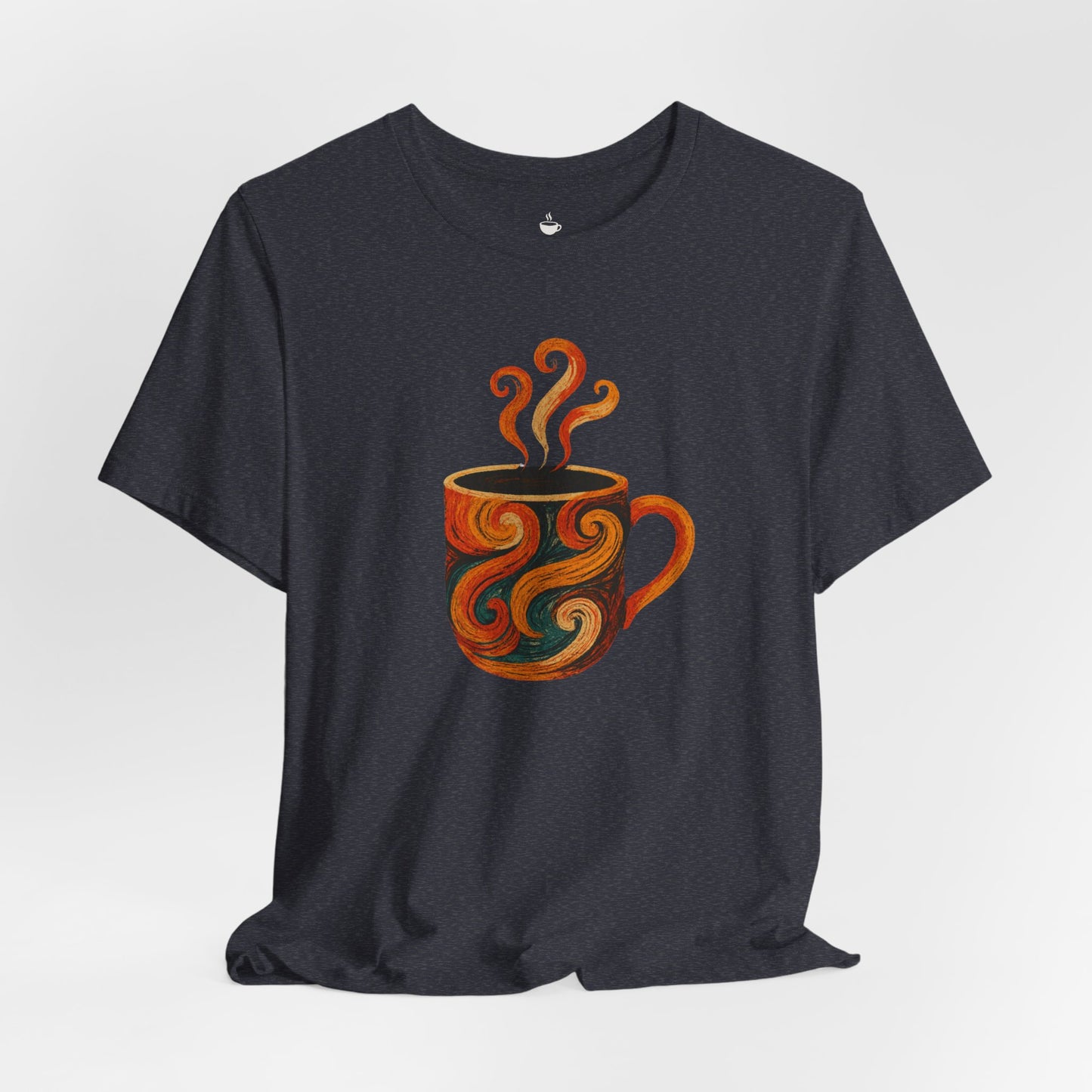 Autumn Colored Swirl Coffee Cup