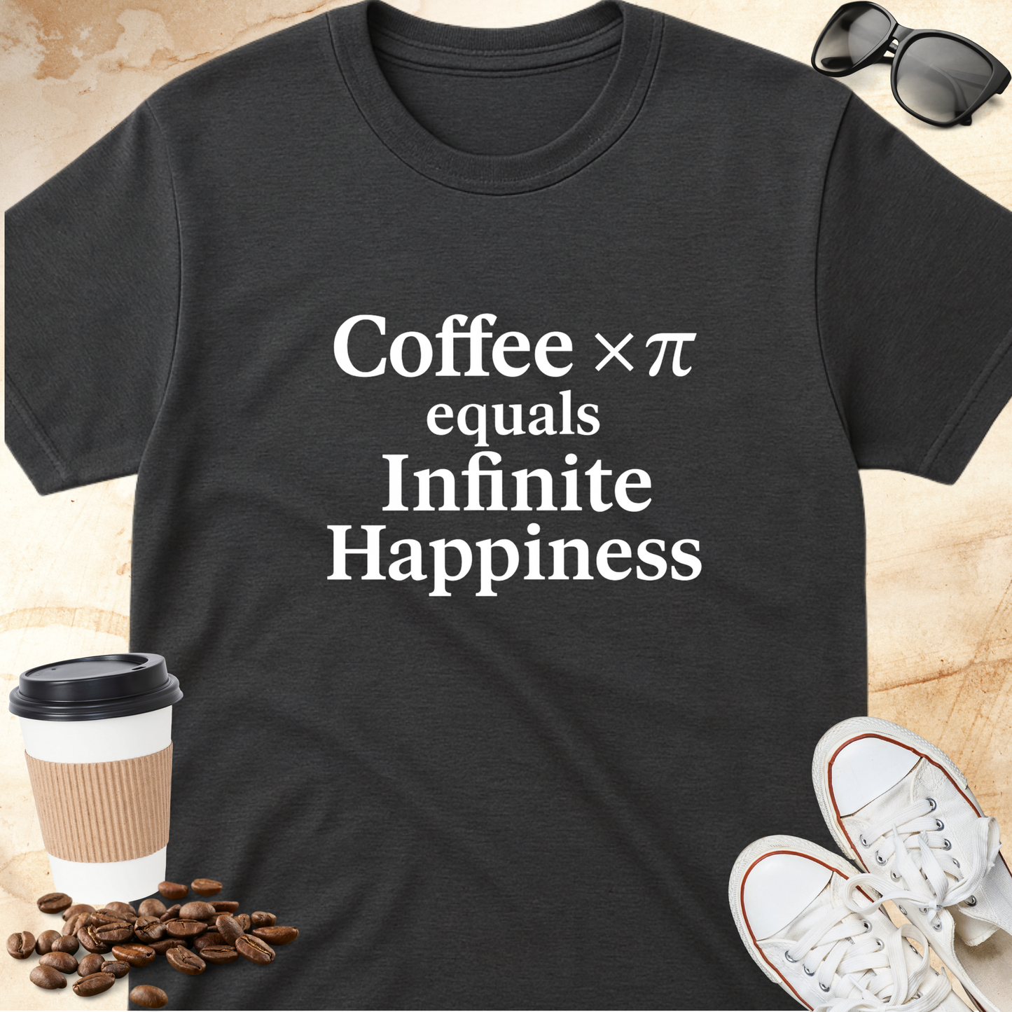 Coffee x Pi Equals Infinite Happiness