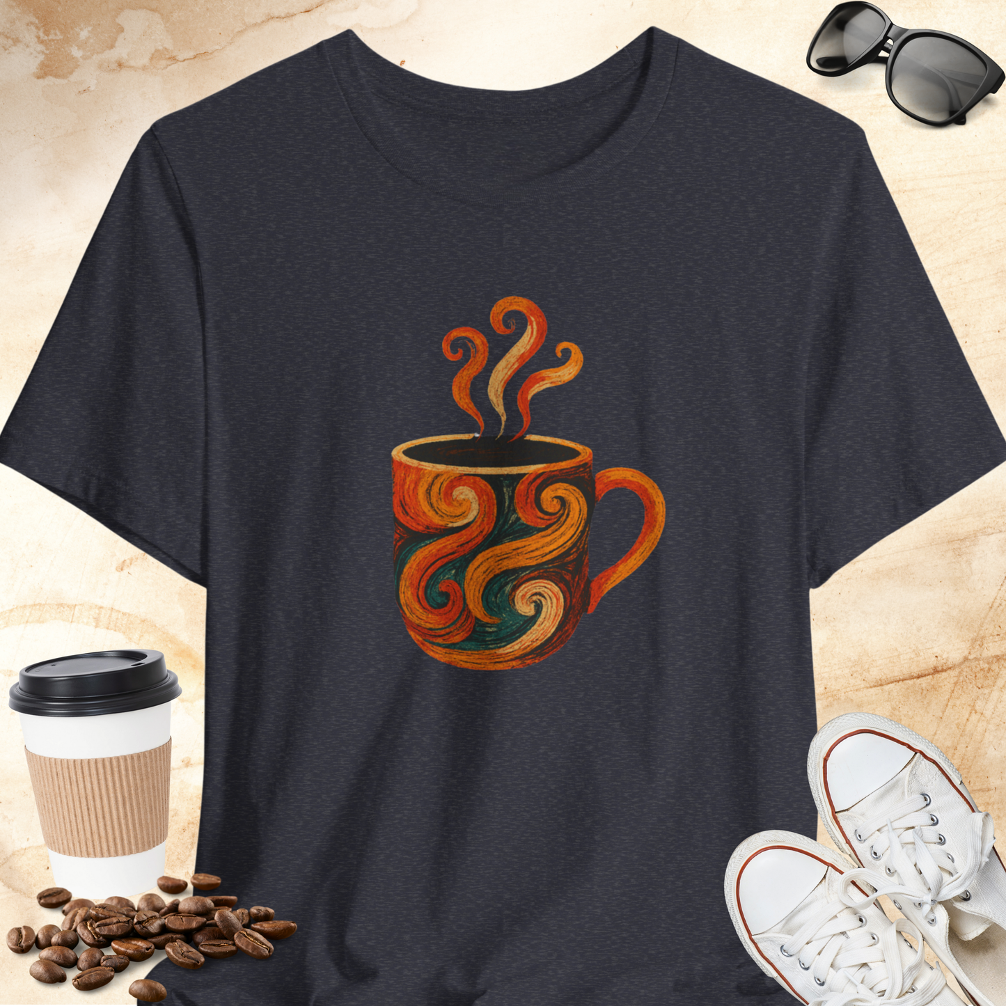 Autumn Colored Swirl