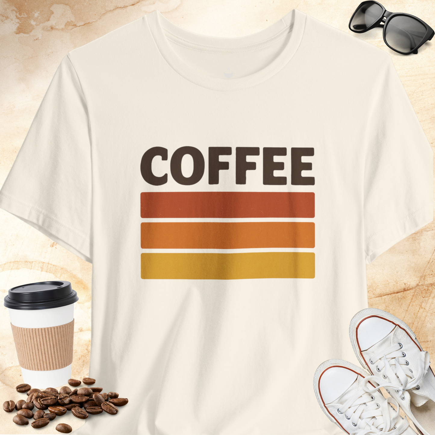 Retro Coffee Stripes
