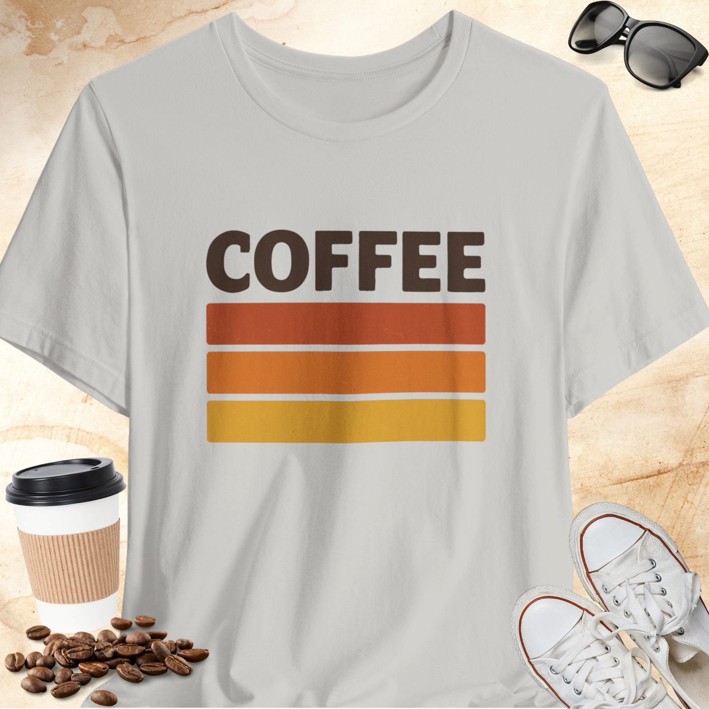 Retro Coffee Stripes