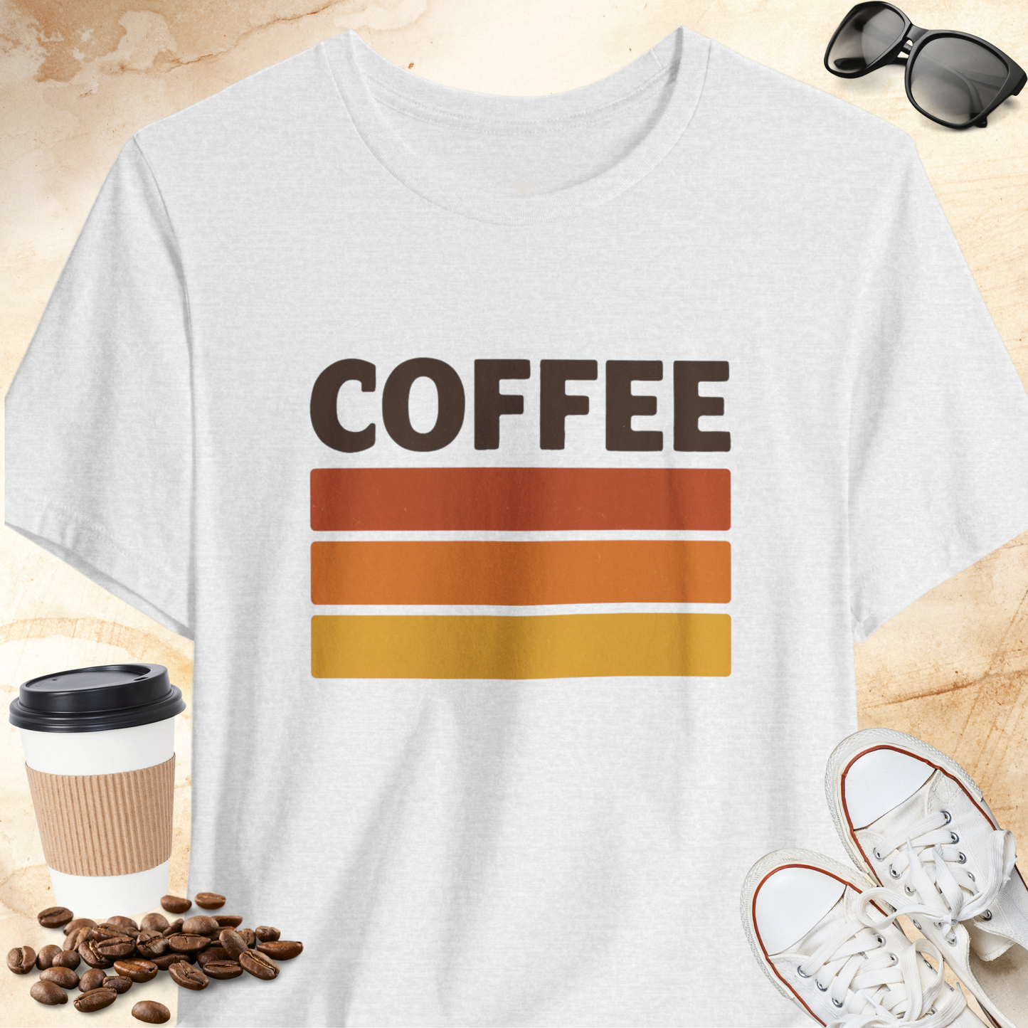 Retro Coffee Stripes