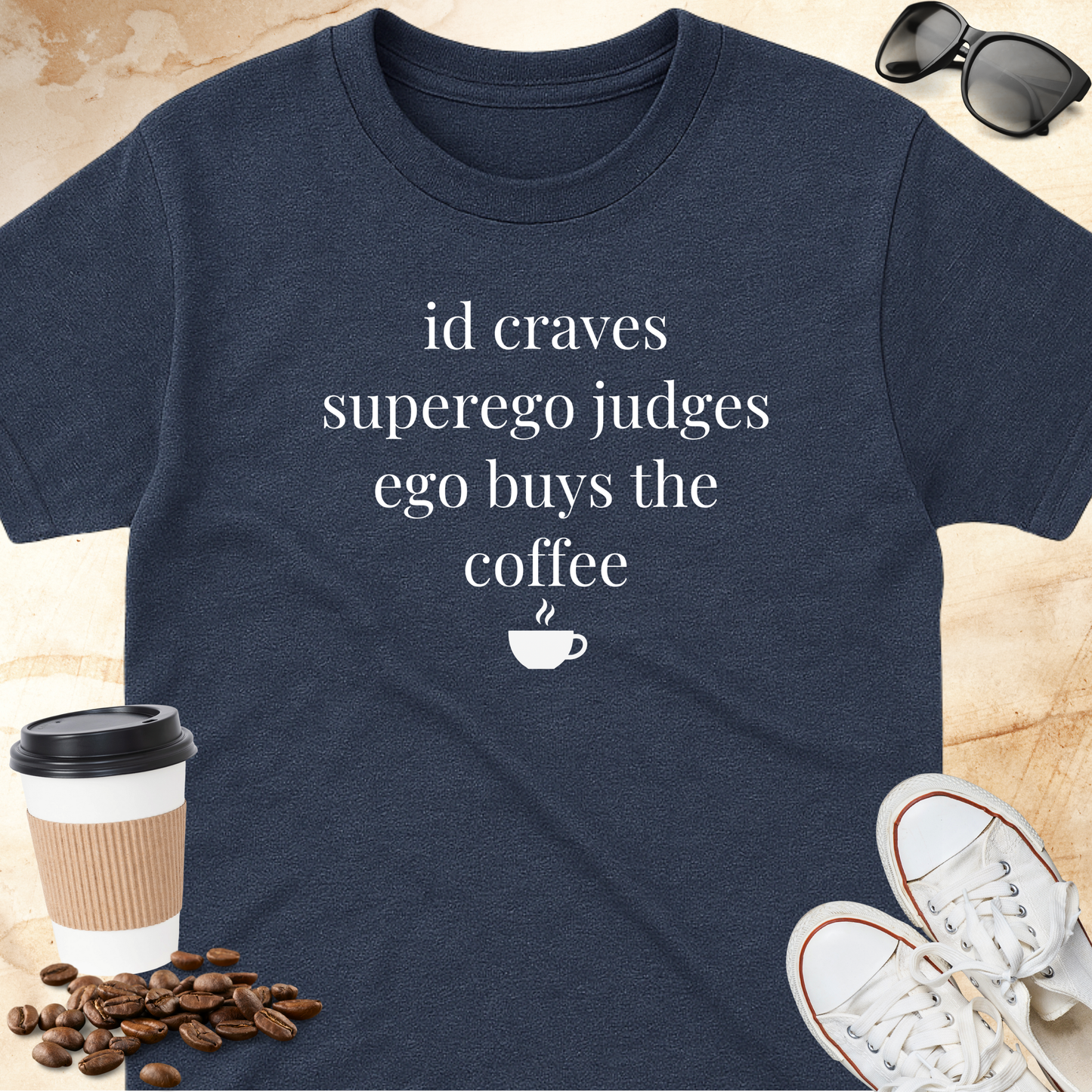 id craves, superego judges, ego buys the coffee