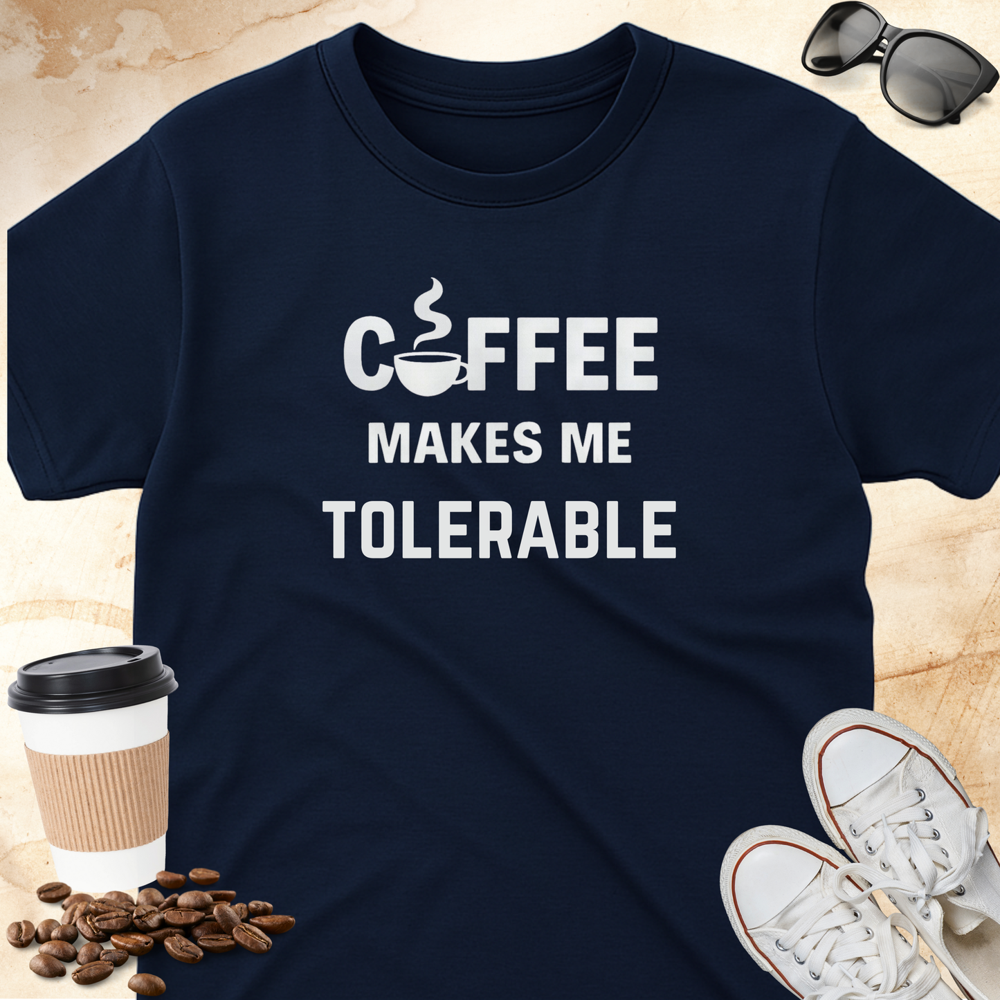 Coffee Makes Me Tolerable T-shirt