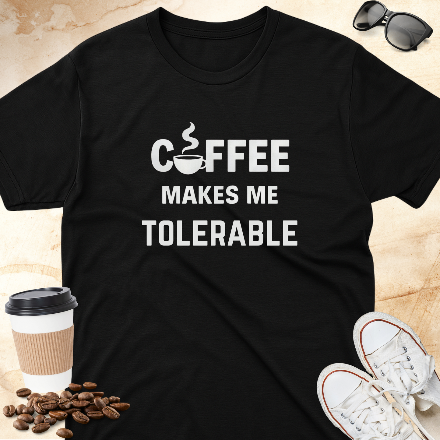 Coffee Makes Me Tolerable T-shirt