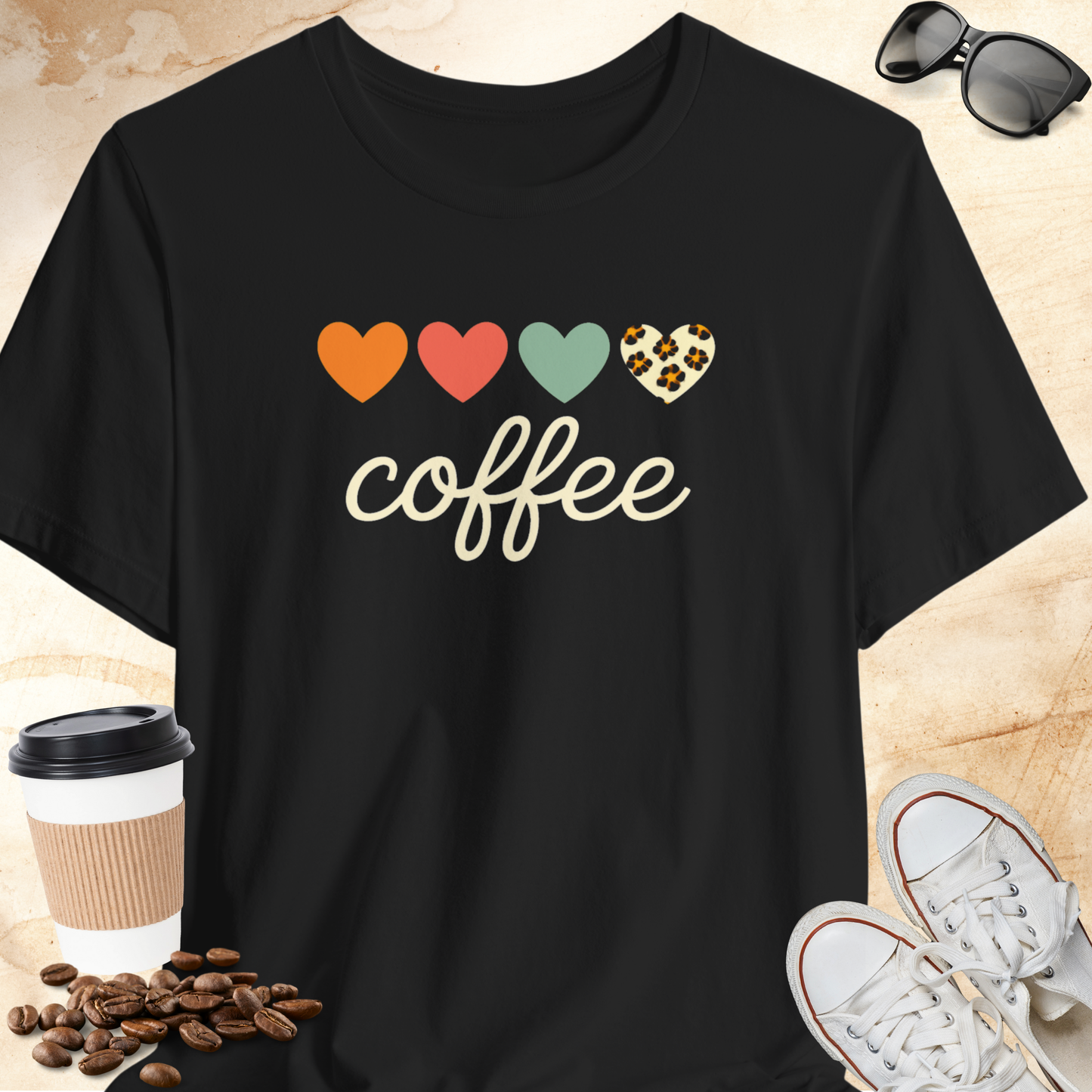 4 Heart Coffee T-Shirt