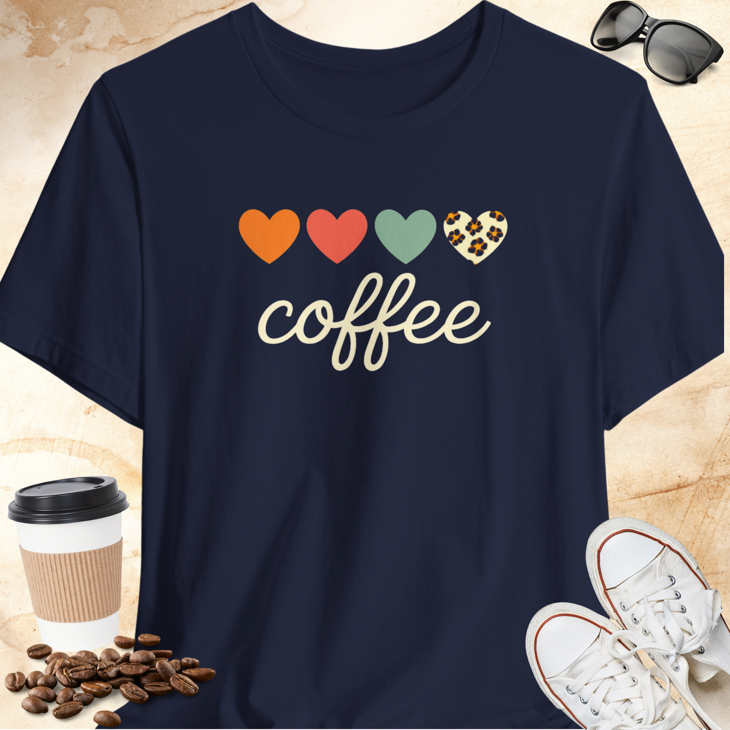 4 Heart Coffee T-Shirt