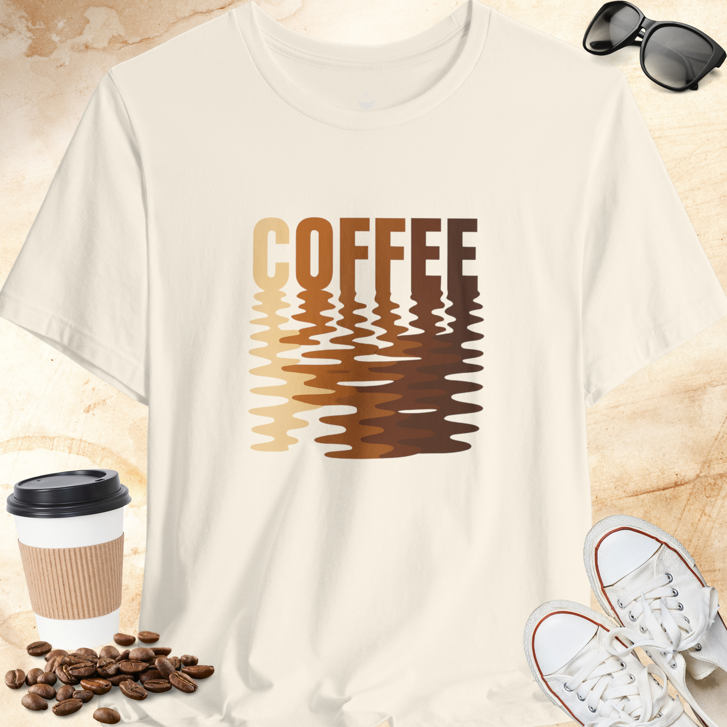 Coffee Melt - Brown T-shirt