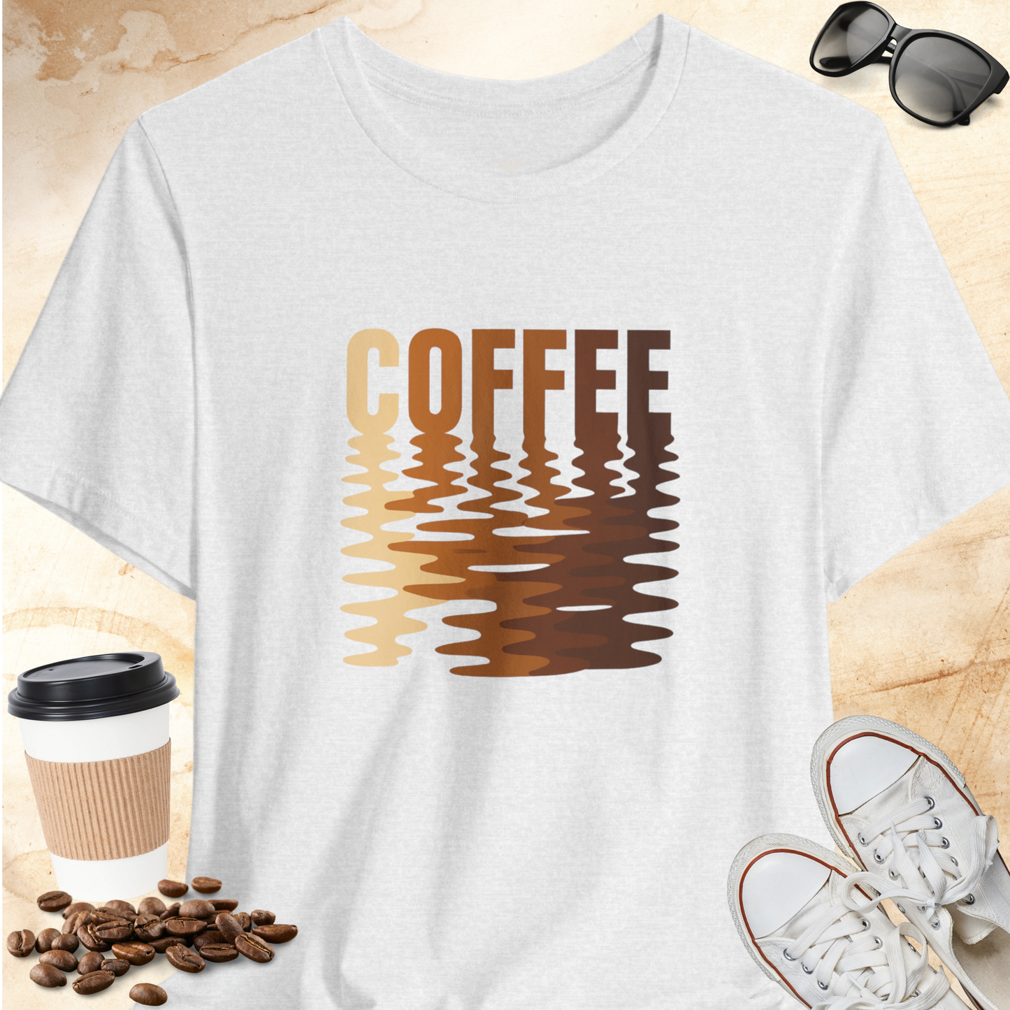 Coffee Melt - Brown T-shirt