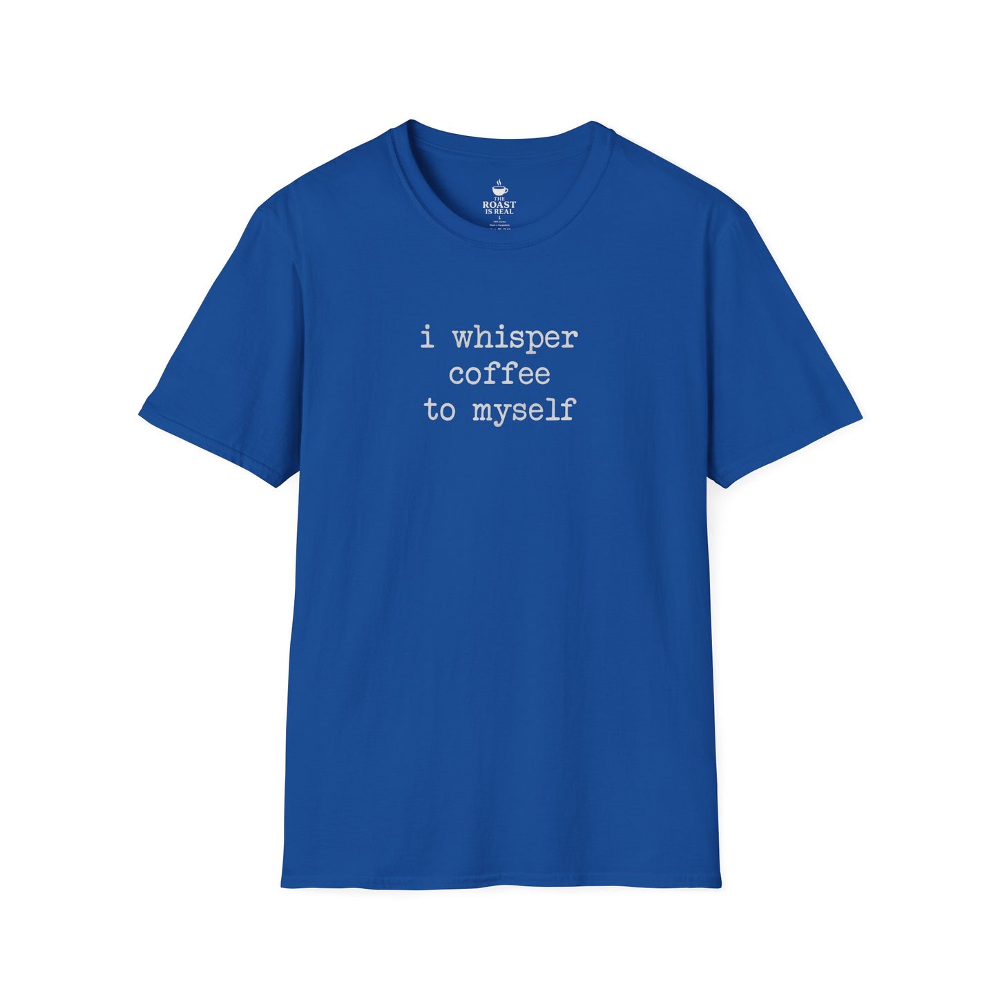 I whisper coffee to myself