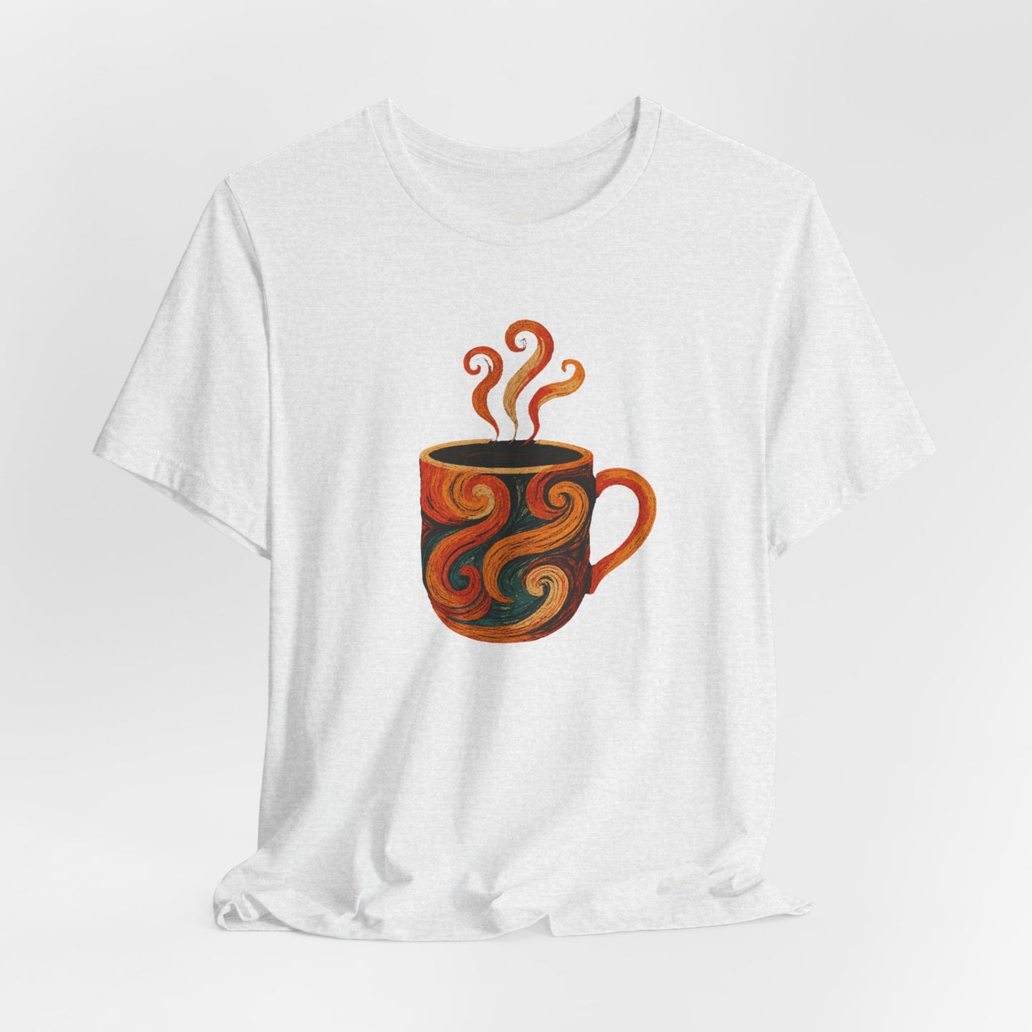 Autumn Colored Swirl Coffee Cup