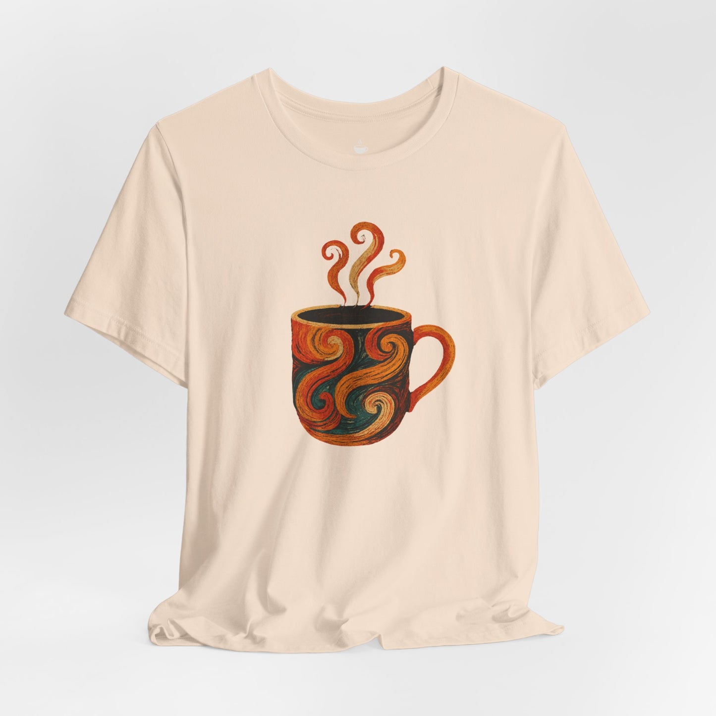 Autumn Colored Swirl Coffee Cup
