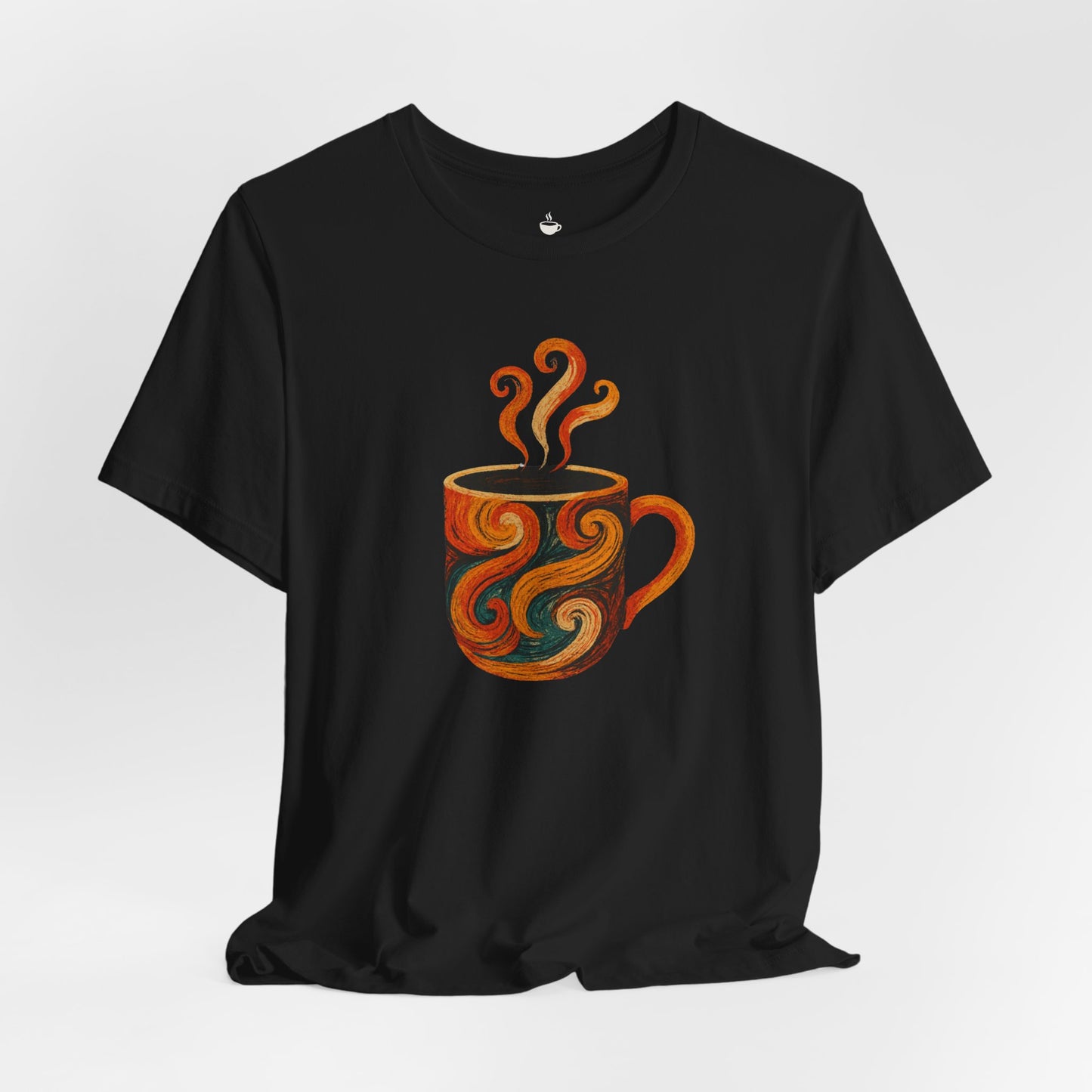 Autumn Colored Swirl Coffee Cup